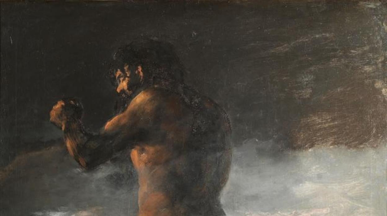 Detalle de 'El Coloso', que el Prado ha vuelto a atribuir a Goya