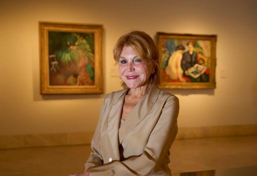 Carmen Thyssen, en las salas del Museo Thyssen donde se exhibe su colección