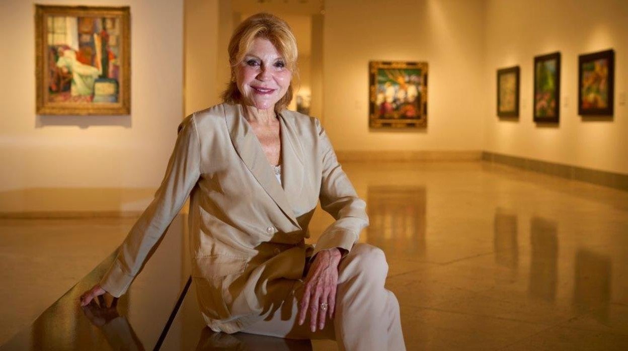 Carmen Thyssen, en las salas del Museo Thyssen donde se exhibe su colección