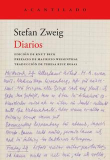 ‘Diarios.’ Stefan Zweig. Acantilado, 2021. 557 páginas. 32 euros