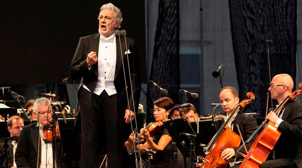 Plácido Domingo, durante una actuación en Hungría