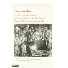 Un detalle de la cubierta del libro de Báez, en una edición de Destino.