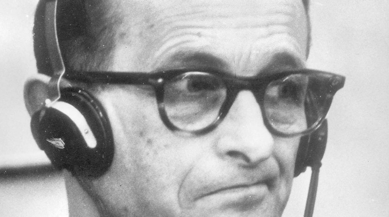 Adolf Eichmann, durante el juicio