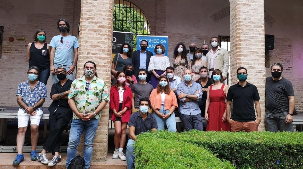 Personas que han participado en el ciclo de 'Noches de verano en el Palacio de los Marqueses de la Algaba'