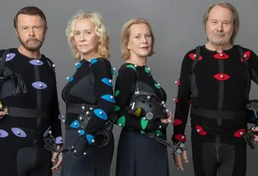 ABBA en la foto de promoción del nuevo disco 'Voyage' en 2021