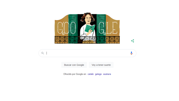 Google le dedica un 'doodle' a la escritora Carmen Laforet