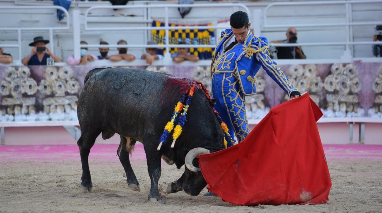 Alejandro Talavante, al natural con el toro de Adolfo