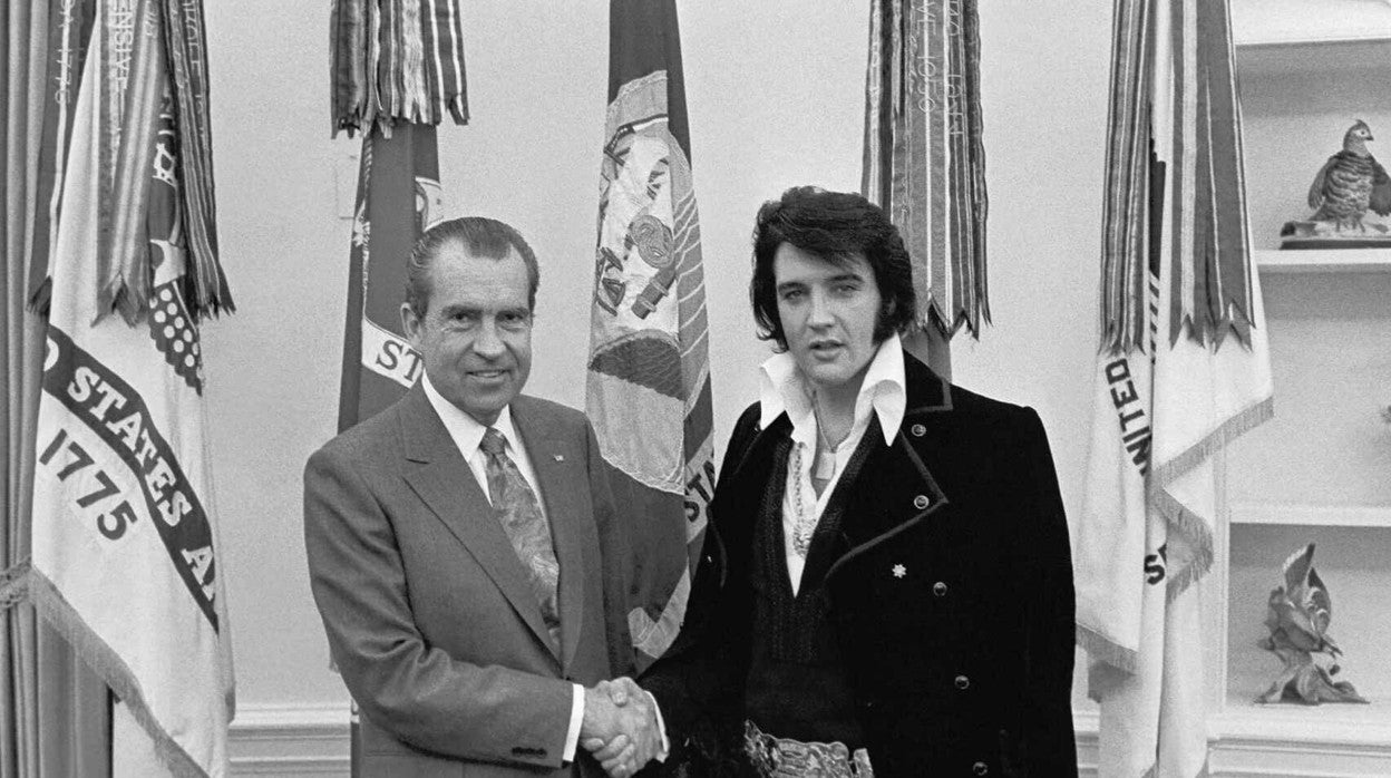 Nixon y Elvis, durante su reunión en la Casa Blanca en diciembre de 1970