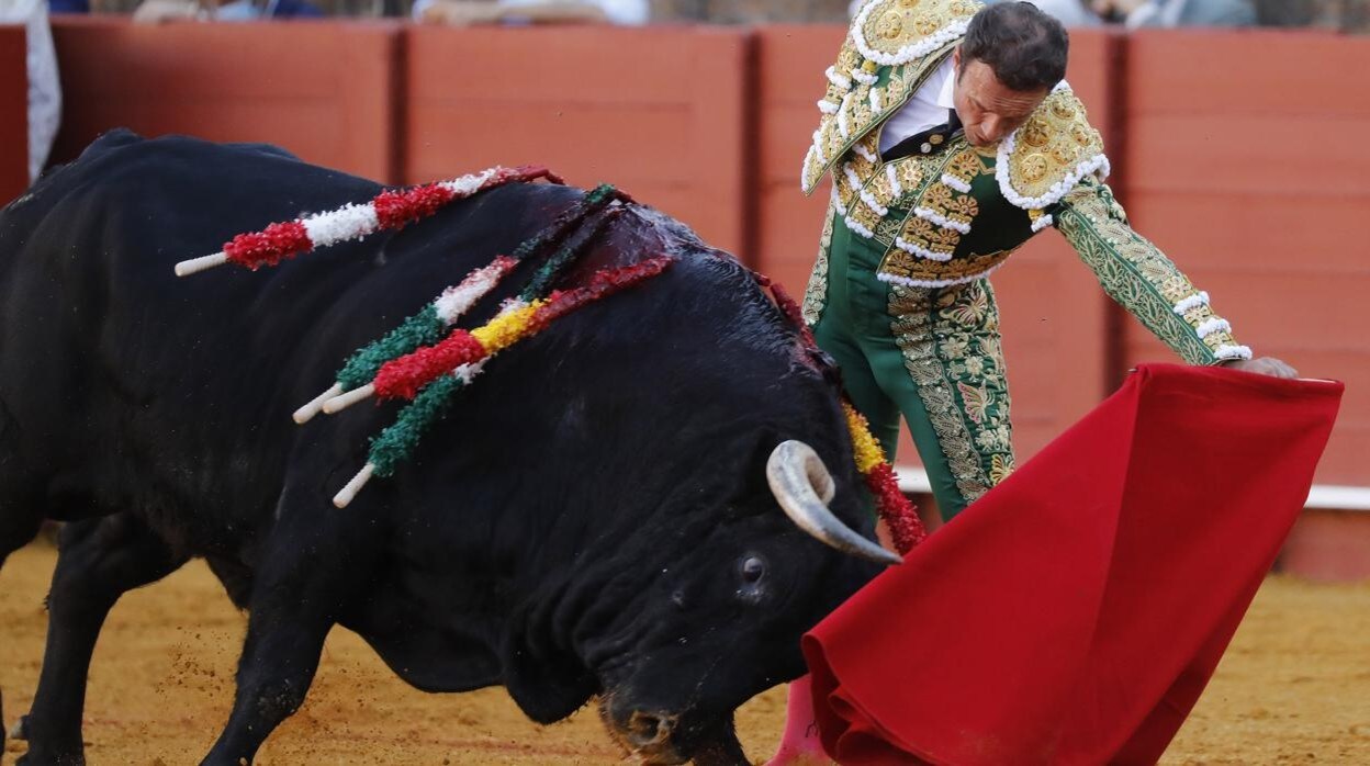 Antonio Ferrera lidió un toro que pesó 630 kilos en la báscula de la Maestranza