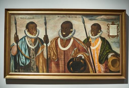 'Los tres mulatos de Esmeraldas’, obra del Prado depositada en el Museo de América, firmada en 1599 por el pintor mestizo Andrés Sánchez Galque