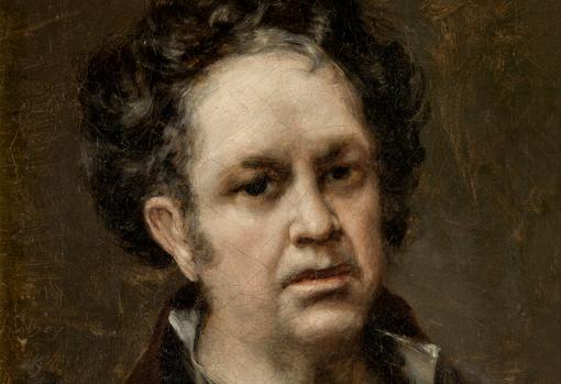 Goya. 'Autorretrato' (1815). Detalle