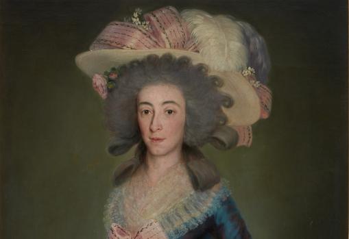 Goya. 'La duquesa de Osuna' (1785). Detalle