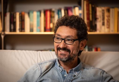 El escritor francés durante la entrevista en Madrid