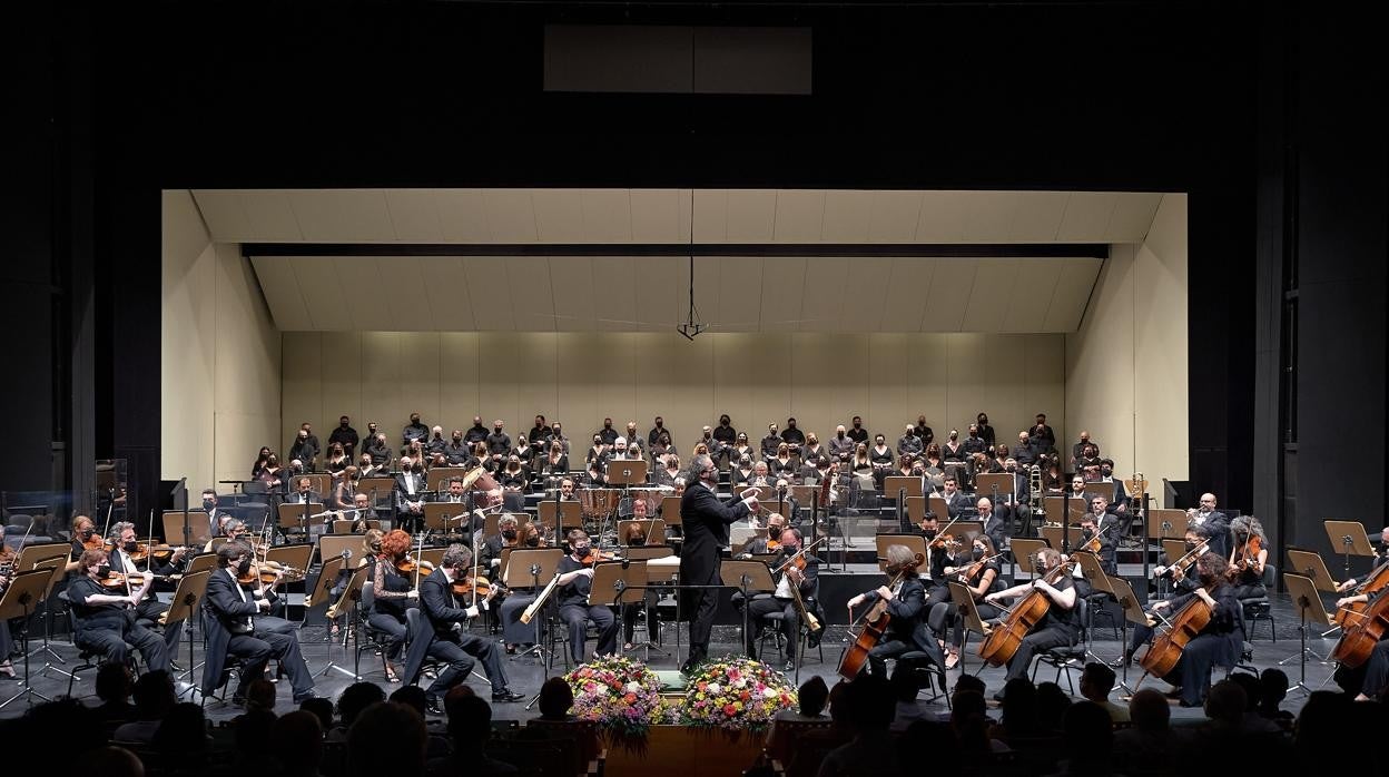 La Real Orquesta Sinfónica de Sevilla durante un concierto la pasada temporada