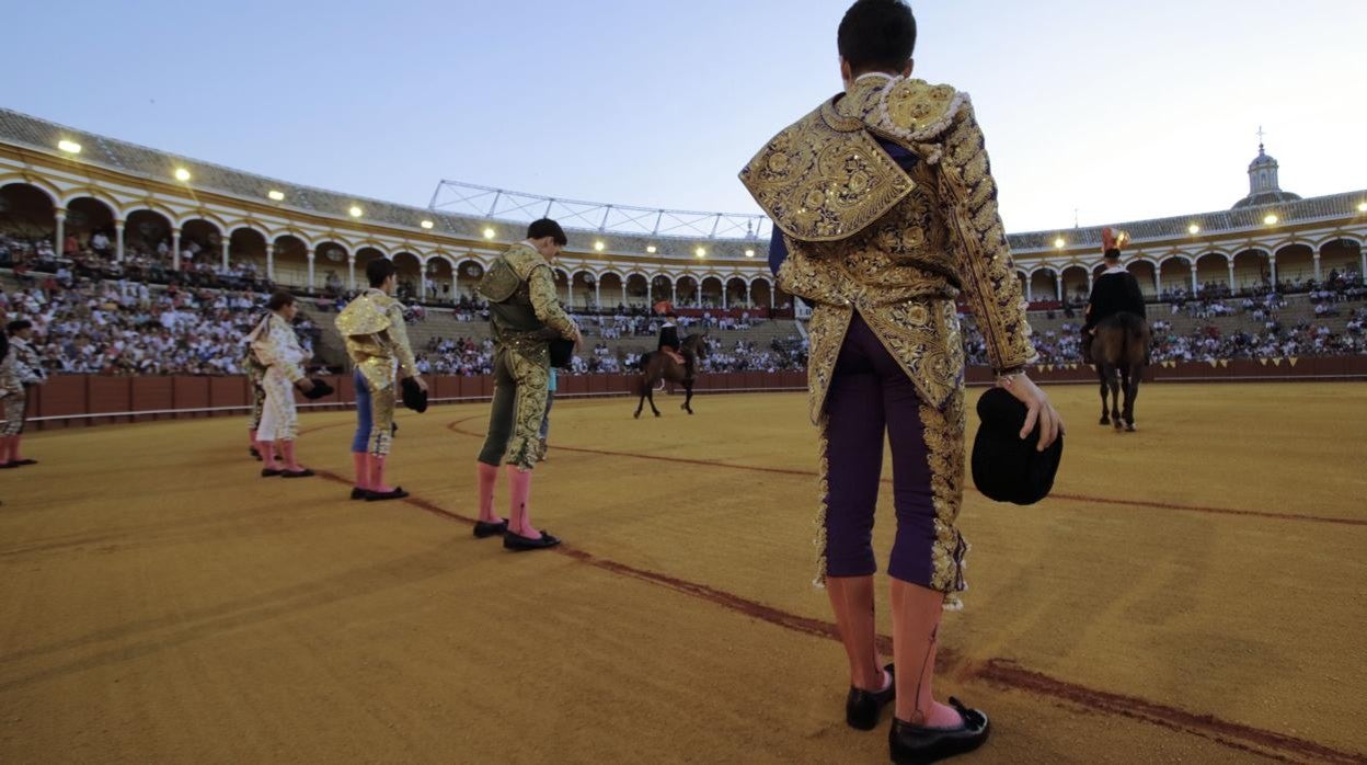 La última novillada de promoción que se celebró en la Maestranza fue el 25 de julio de 2019