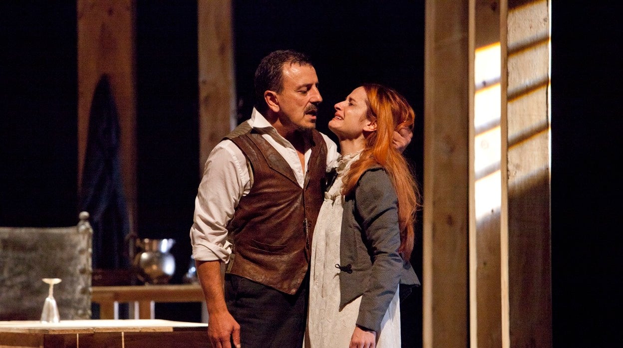 Marcial Álvarez y Esther Isla, en 'Los pazos de Ulloa'