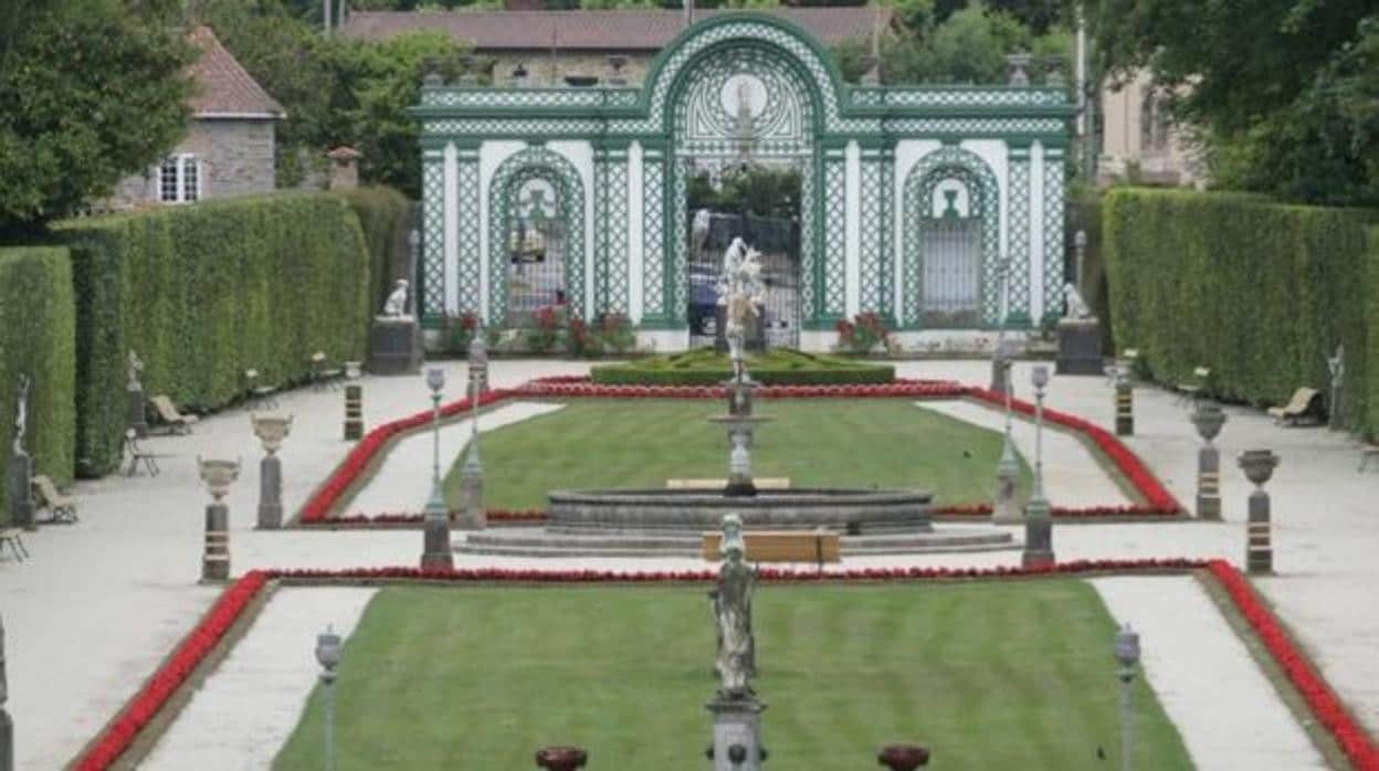 Jardines del palacete de los Selgas-Fagalde, sede de la Fundación