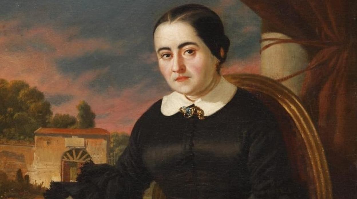 Retrato de la escritora Cecilia Böhl de Faber (1796-1877), más conocida por su pseudónimo de Fernán Caballero