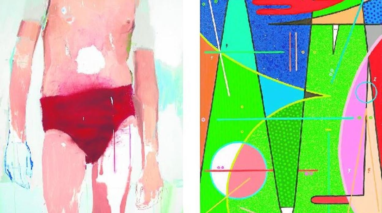 Obras de Pablo Merchante (Di Gallery) y Sixe Paredes (Delimbo)