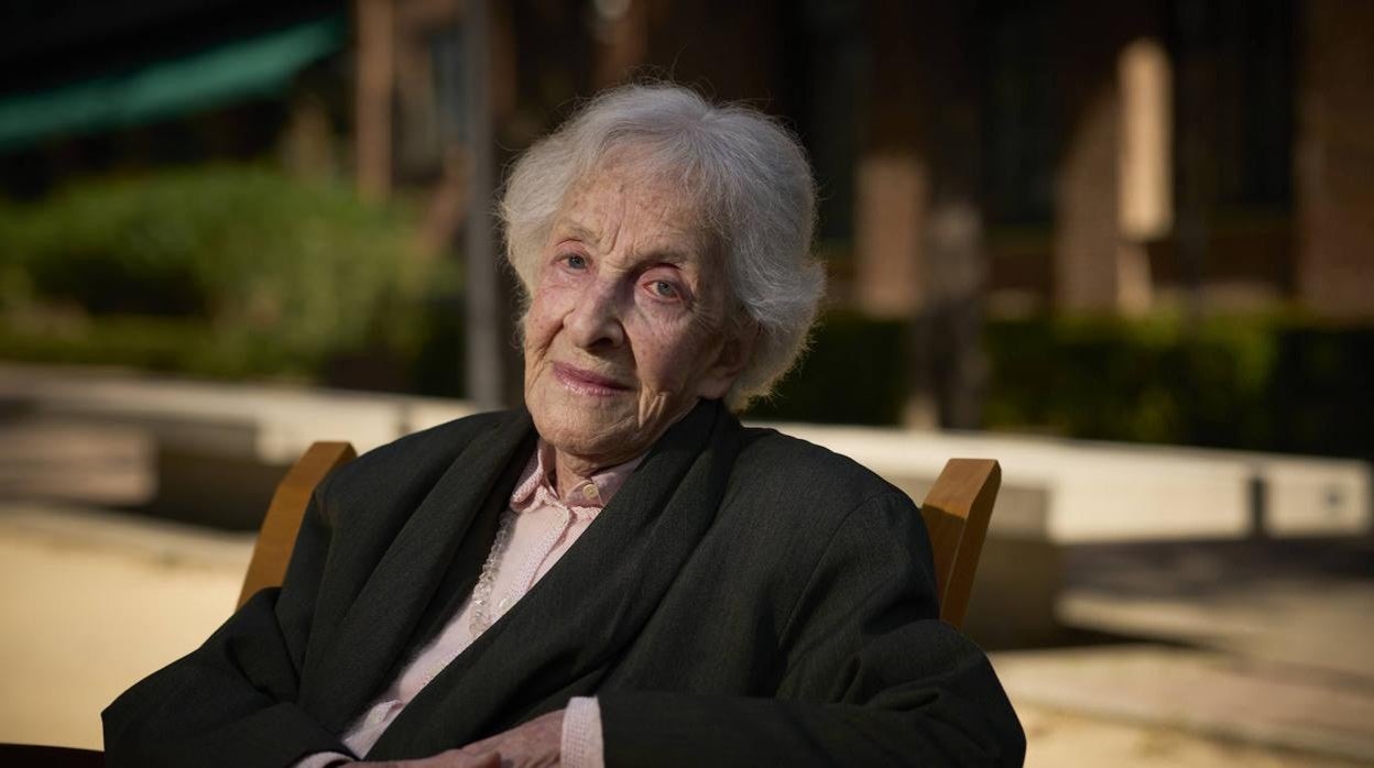 La poeta uruguaya Ida Vitale, premio Cervantes 2018, fotografiada en la Residencia de Estudiantes a su paso por Madrid