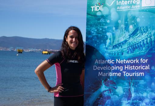 Carlota Pérez Reverte, en la bahía de Algeciras