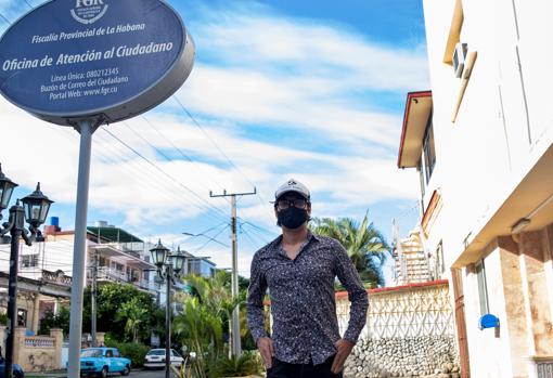 Yunior García, uno de los promotores de la marcha del 15-N