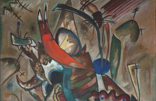 Vasili Kandinsky. Detalle de 'Pintura con puntos' (1919)