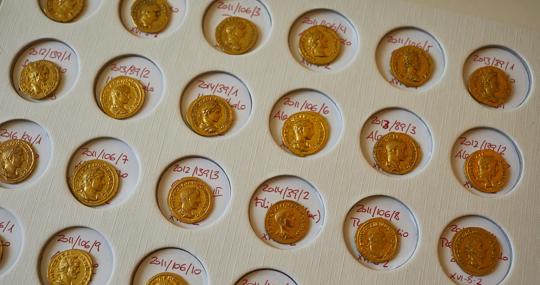 Parte de la colección de monedas romanas del donante favorito del MAN