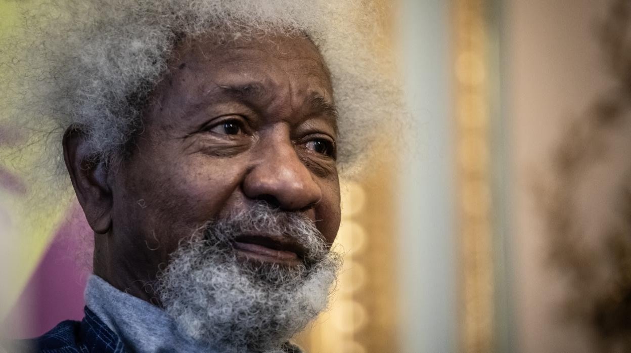 El escritor nigeriano Wole Soyinka, Nobel de Literatura en 1986, fotografiado a su paso por Madrid