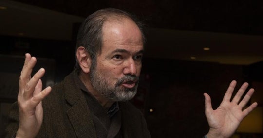 El escritor Juan Villoro, esta semana en Madrid