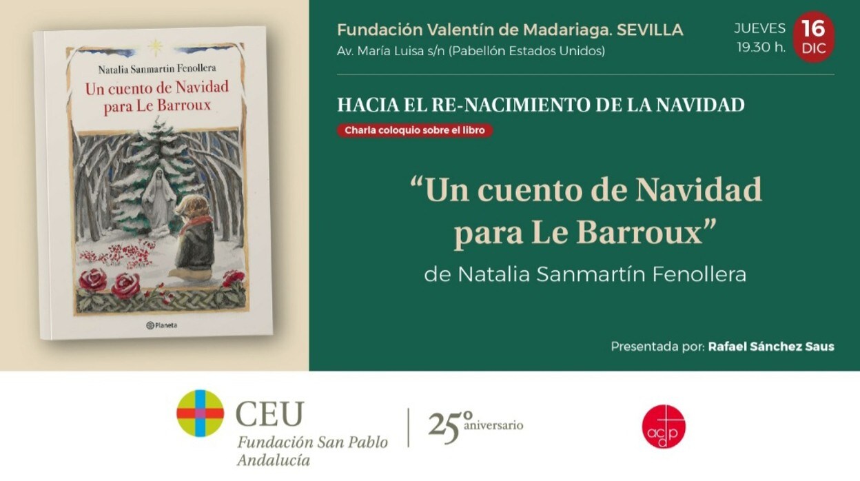 Sanmartín presenta en la Fundación Madariaga &#039;Un cuento de Navidad para Le Barroux&#039;