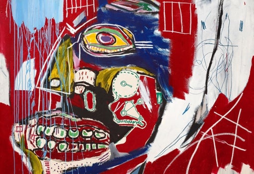 'In This Case', de Basquiat (detalle), fue vendido por 93,1 millones. CHRISTIE'S