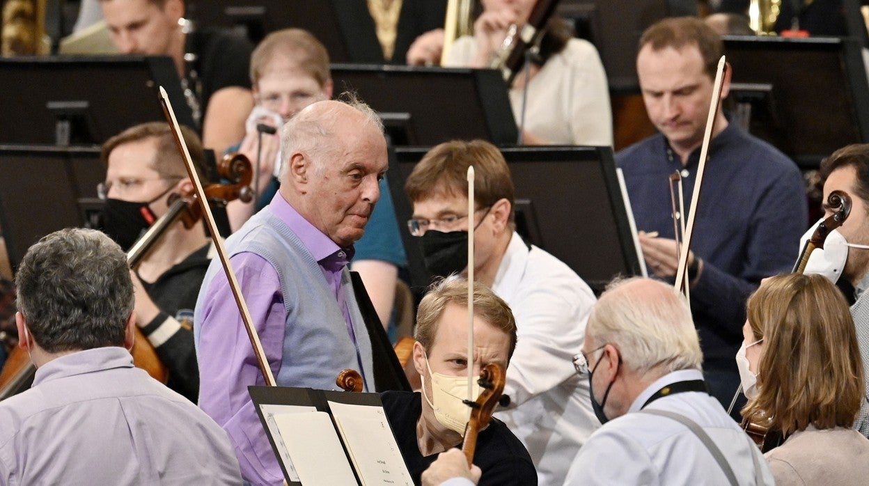 Daniel Barenboim, esta semana durante un ensayo con la Filarmónica de Viena