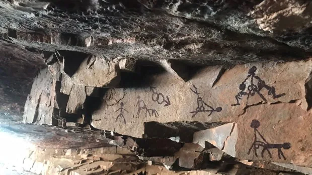 Unos vándalos dañan una cueva de arte rupestre en Ciudad Real