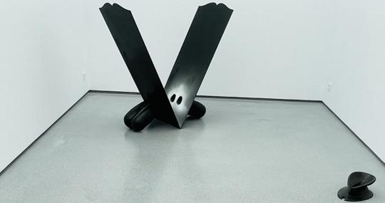 Detalle de las esculturas que se muestran en la exposición