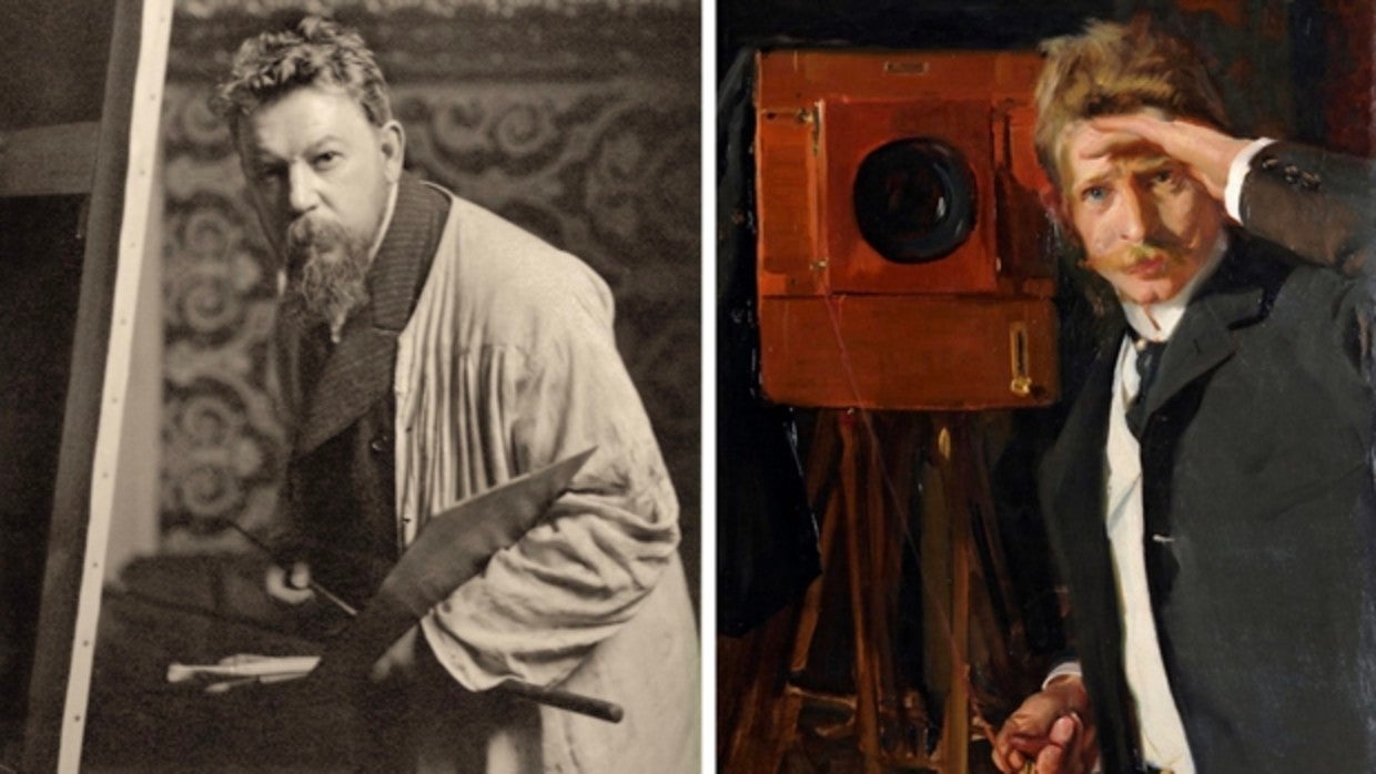 Sorolla, fotografiado por Franzen, y Franzen, pintado por Sorolla