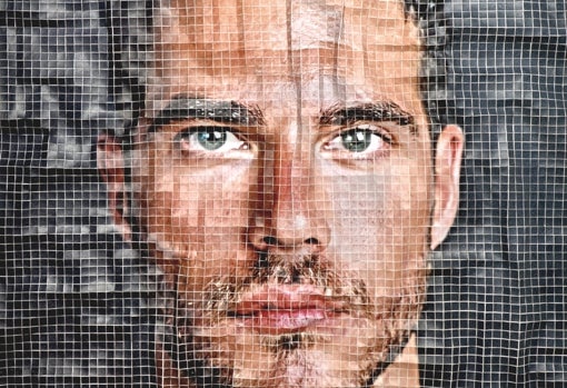 Detalle de 'Guillermo Alonso II', obra de la serie 'Rostros'