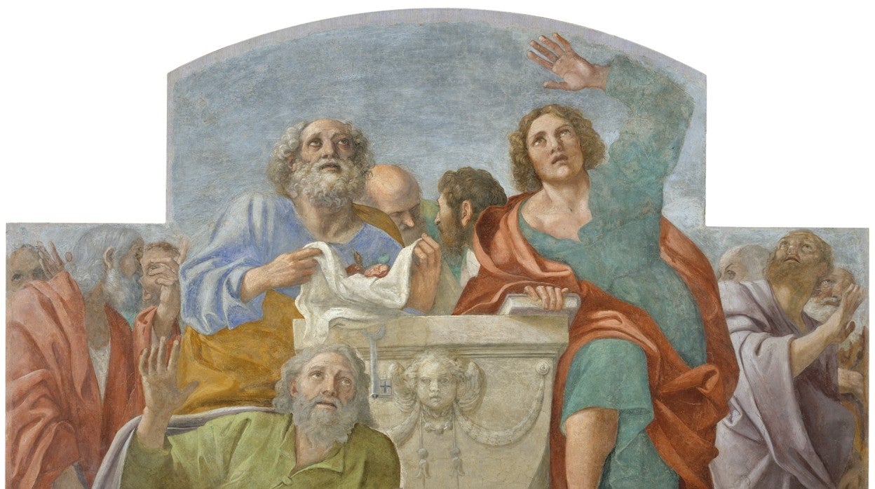 'Los apóstoles alrededor del sepulcro de la Virgen'. Francesco Albani