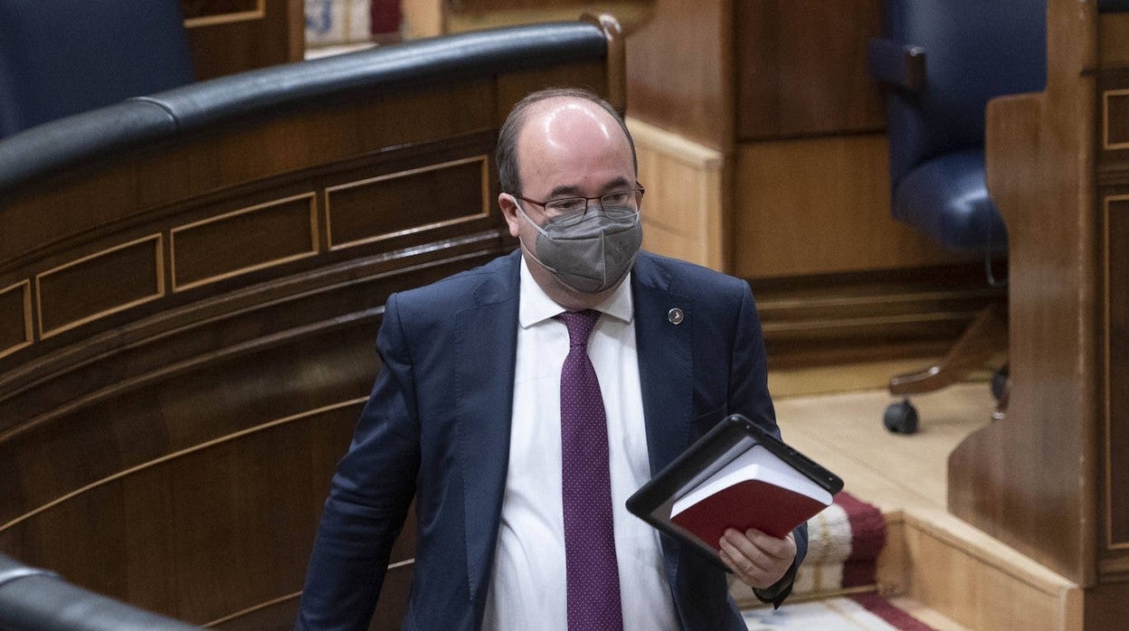 Miquel Iceta, ministro de Cultura, en el Congreso