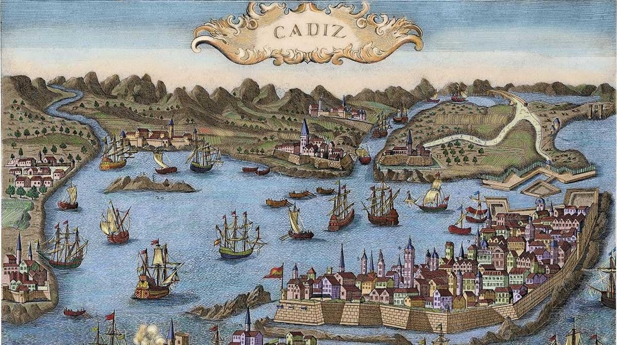Cádiz fue sede de la Casa de la Contratación para la navegación atlántica desde 1717