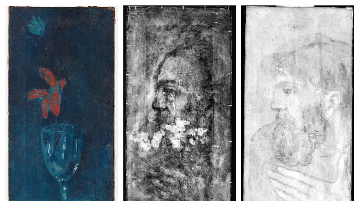 La 'Copa Azul' de Picasso y los dos dibujos que se ocultan tras la primera capa de pintura