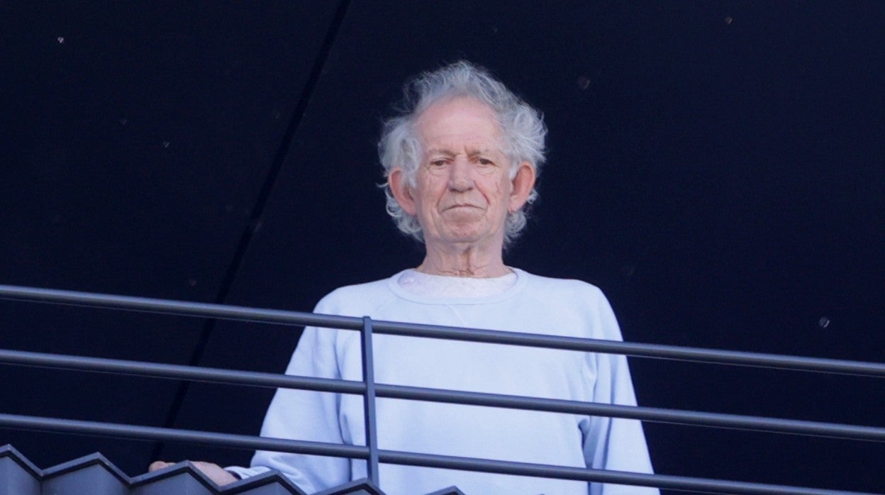 Keith Richards, fotografiado en la terraza del hotel Villa Magna