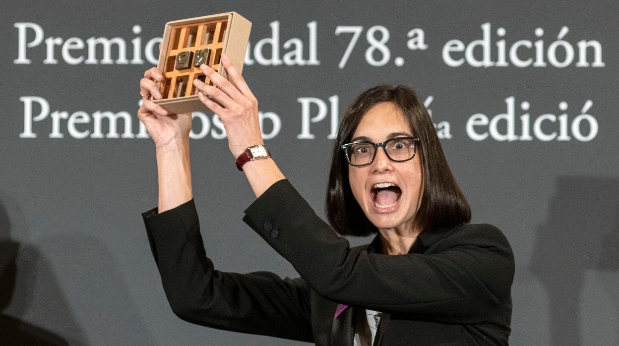 Inés Martín Rodrigo, durante la ceremonia de entrega del premio Nadal el pasado 6 de enero en Barcelona