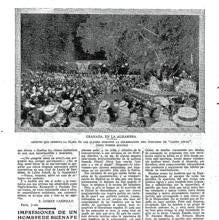 Crónica del concurso en 1922