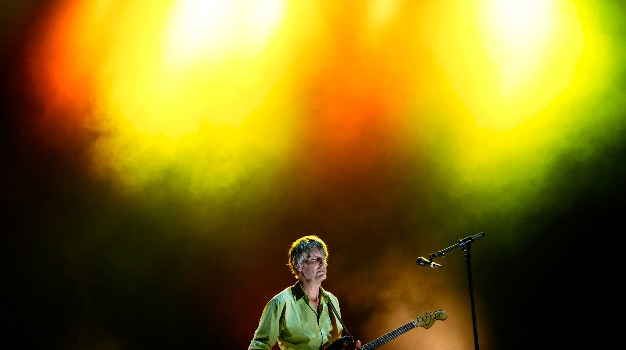 Stephen Malkmus, durante la actuación de Pavement