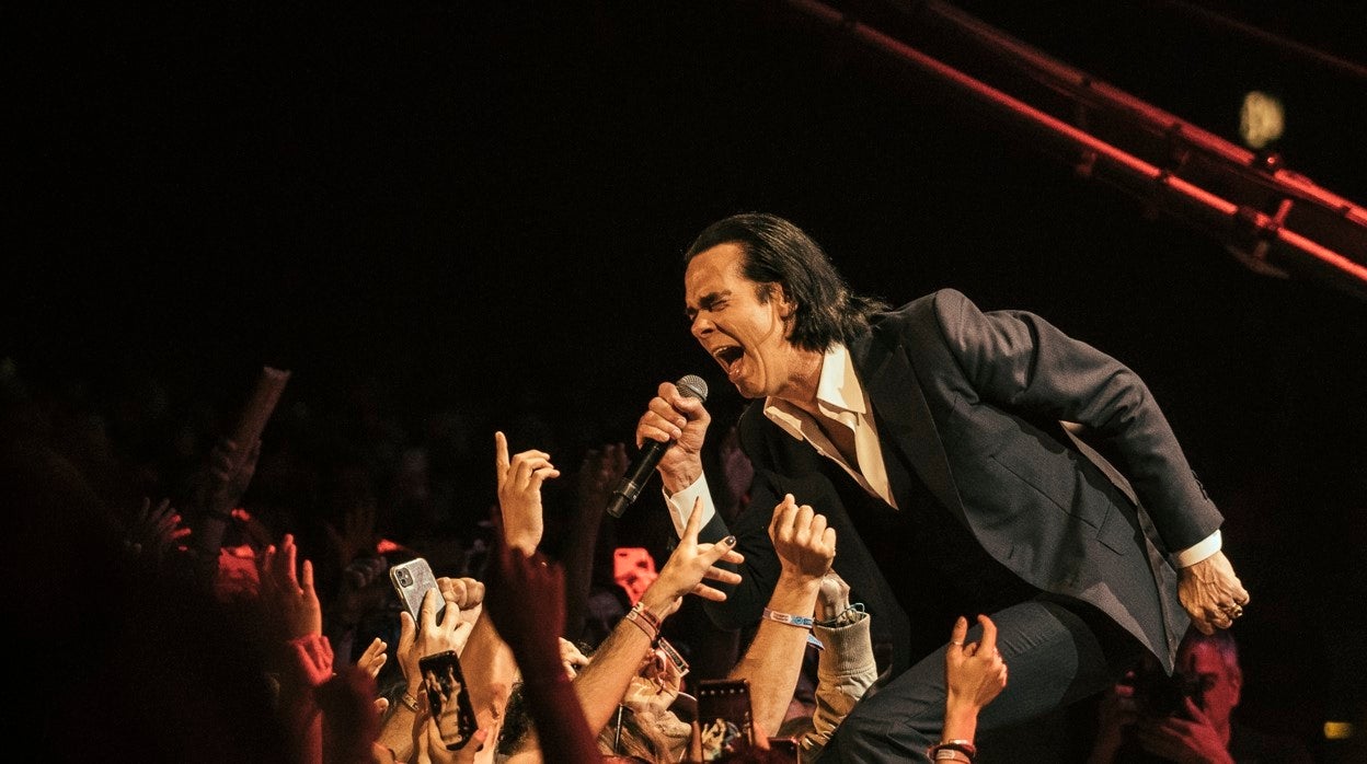 Nick Cave, durante su actuación en el Primavera Sound