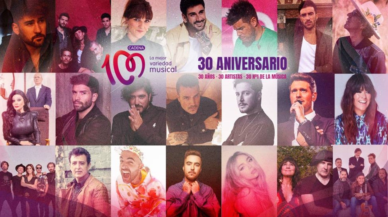 Cartel del Cadena 100 Concierto 30 Aniversario