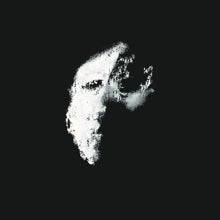 Rostro pintado con barra de óleo y lápiz conté sobre cartón