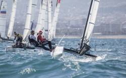 Echávarri y Pacheco, en la Medal Race del Europeo de Nacra