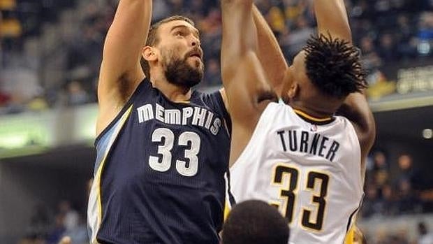 Marc Gasol, en el partido ante los Pacers